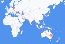 Flyreiser fra oransje, Australia til Kraków, Polen