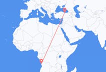 Flyg från Luanda, Angola till Ordu, Turkiet