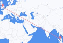 Flights from Penang, Malaysia to Birmingham, England