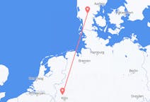Flyreiser fra Billund, Danmark til Düsseldorf, Tyskland