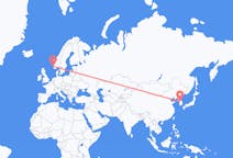 Flyreiser fra Seoul, Sør-Korea til Haugesund, Norge