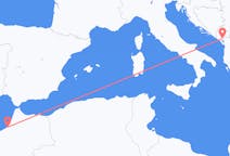 Vluchten van Rabat, Marokko naar Podgorica, Montenegro