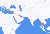 出发地 泰国出发地 洛坤是洛玛叻省目的地 希腊基西拉的航班