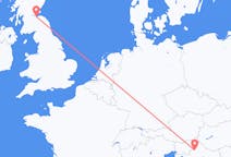 Flyg från Edinburgh, Skottland till Zagreb, Kroatien