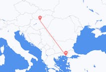 Flyreiser fra Alexandroupolis, Hellas til Budapest, Ungarn