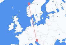 Flyreiser fra Molde, Norge til Pula, Kroatia