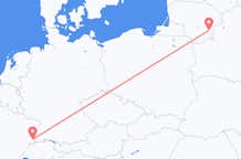 Vols de Bâle pour Vilnius