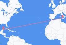Flyrejser fra Cancún, Mexico til Palermo, Italien