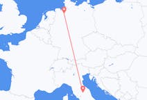 Flyg från Perugia, Italien till Bremen, Tyskland