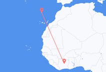 Flüge von Bouaké, Côte d’Ivoire nach Funchal, Portugal
