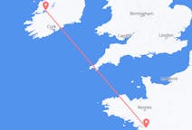 Flyg från Nantes, Frankrike till Shannon, County Clare, Irland