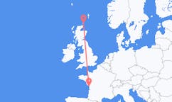 Loty z La Rochelle, Francja do Kirkwall, Szkocja