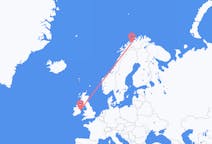 Voli from Sørkjosen, Norvegia to Dublino, Irlanda