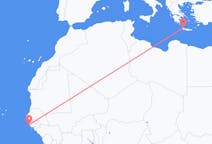 Flyg från Cap Skidåkning, Senegal till Chania, Grekland