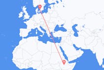 Flights from Addis Ababa, Ethiopia to Halmstad, Sweden