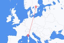 Flights from Calvi, Haute-Corse, France to Linköping, Sweden