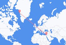 Vluchten van Tel Aviv, Israël naar Upernavik, Groenland
