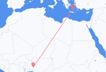 Flights from Ilorin, Nigeria to Santorini, Greece