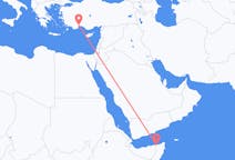 Flyg från Bosaso, Somalia till Antalya, Turkiet