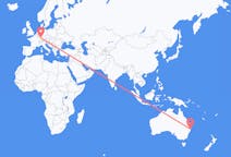Flyreiser fra Coffs Harbour, Australia til Karlsruhe, Tyskland