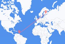 Flüge von St. George's, Grenada nach Joensuu, Finnland