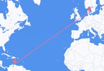 Flights from Aruba to Aarhus
