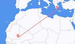 Flyreiser fra Nema, Mauritania til Kythera, Hellas