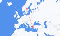 Flyg från Kos, Grekland till Örebro, Sverige