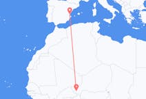 Flyg från Niamey till Valencia