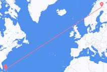 Flights from Nassau, the Bahamas to Pajala, Sweden