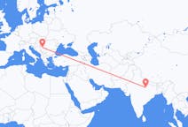 Flyrejser fra Allahabad, Indien til Beograd, Serbien