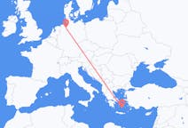 出发地 希腊出发地 圣托里尼目的地 德国不来梅的航班