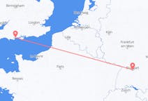 Flyrejser fra Bournemouth, England til Stuttgart, Tyskland