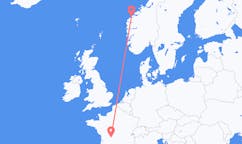 Flyg från Ålesund, Norge till Limoges, Frankrike