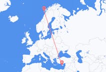 出发地 塞浦路斯出发地 帕福斯目的地 挪威莱克内斯的航班