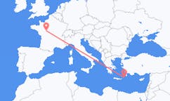 Flights from Tours, France to Karpathos, Greece