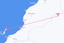 Vols depuis la ville de Béchar vers la ville de Lanzarote