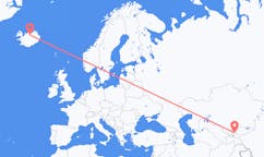Flights from the city of Namangan, Uzbekistan to the city of Akureyri, Iceland