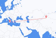 Flyreiser fra Ürümqi, Kina til Catania, Italia