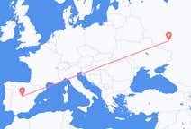 Fly fra Voronezj til Madrid