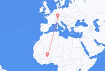Flyreiser fra Ouagadougou, Burkina Faso til Altenrhein, Sveits