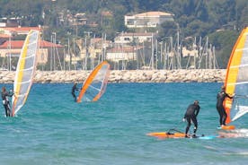 Dynamisk windsurfing begynderdag1 Marbella Estepona