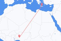 Flights from Ilorin, Nigeria to Heraklion, Greece