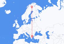 Flights from Athens, Greece to Pajala, Sweden