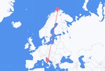 Flights from Lakselv, Norway to Naples, Italy