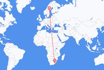 Flyreiser fra Mthatha, Sør-Afrika til Sundsvall, Sverige