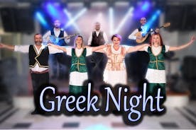 传统希腊夜生活音乐和晚餐秀在圣托里尼岛