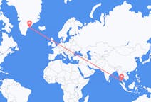 Flights from Krabi, Thailand to Kulusuk, Greenland
