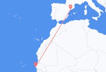 Vols depuis la ville de Dakar vers la ville de Reus