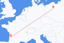 Flyg från Bydgoszcz, Polen till Bordeaux, Frankrike